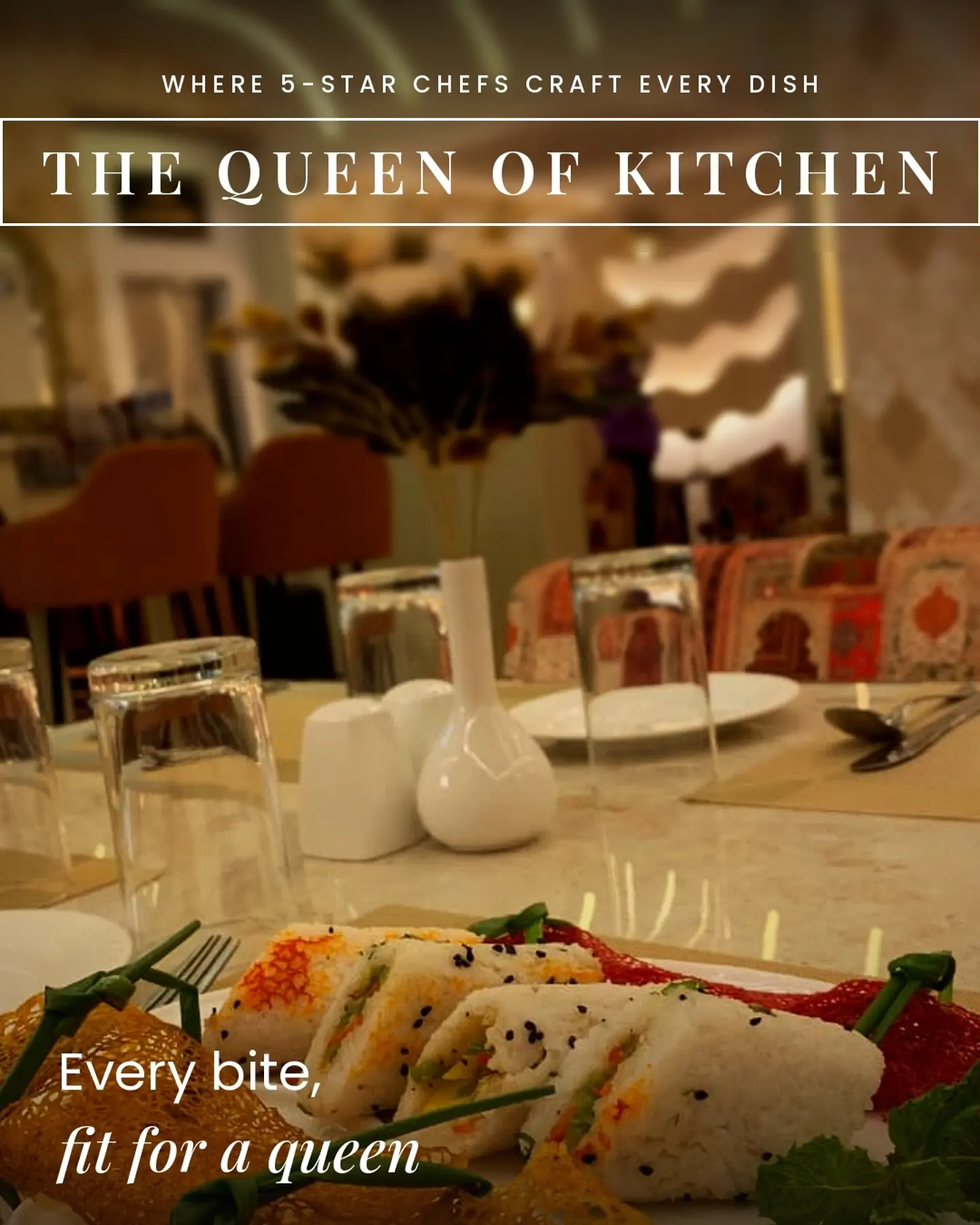 A royal spread of tandoori dishes and curries by candlelight